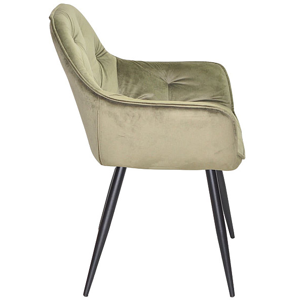 Стул Onder Mebli CHIC BK Оливковый PHL-401 Бархат-4