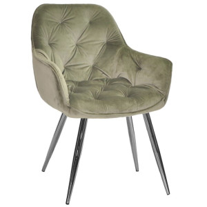 Стілець Onder Mebli CHIC CH Оливковий PHL-401 Оксамит