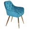 Стул Onder Mebli CHIC GD Бирюза PH-612 Бархат-1-thumb