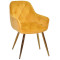 Стул Onder Mebli CHIC GD Желтый PH-605 Бархат-0-thumb