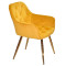 Стул Onder Mebli CHIC GD Желтый PH-605 Бархат-1-thumb