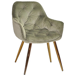 Стілець Onder Mebli CHIC GD Оливковий PHL-401 Оксамит