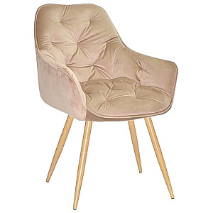 Стілець Onder Mebli CHIC WD Бежевий PH-604 Оксамит