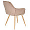 Стул Onder Mebli CHIC WD Бежевый PH-604 Бархат-3-thumb
