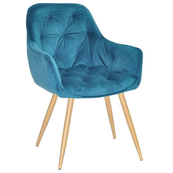 Стул Onder Mebli CHIC WD Бирюза PH-612 Бархат-0