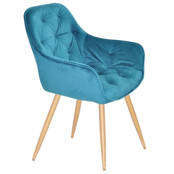Стул Onder Mebli CHIC WD Бирюза PH-612 Бархат-1