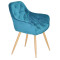 Стул Onder Mebli CHIC WD Бирюза PH-612 Бархат-1-thumb