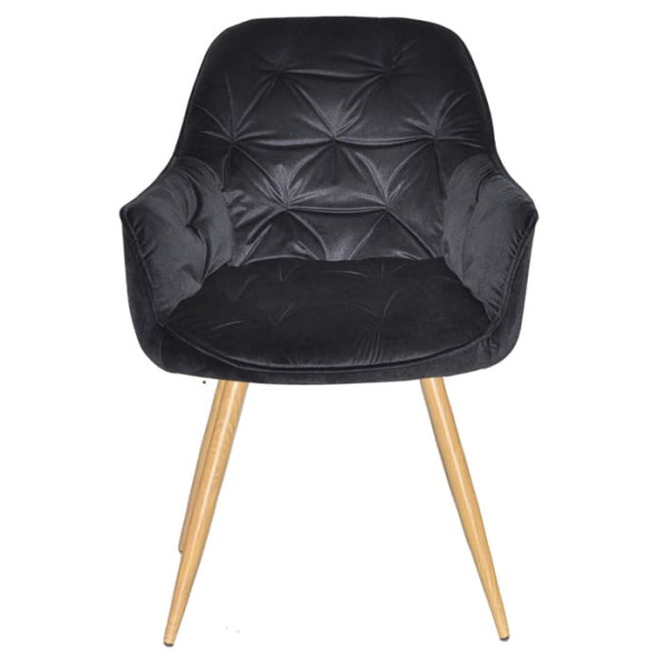 Стул Onder Mebli CHIC WD Черный PH-606 Бархат-1