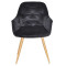 Стул Onder Mebli CHIC WD Черный PH-606 Бархат-1-thumb