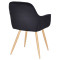 Стул Onder Mebli CHIC WD Черный PH-606 Бархат-3-thumb