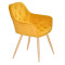 Стул Onder Mebli CHIC WD Желтый PH-605 Бархат-1-thumb