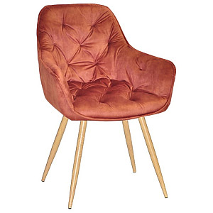 Стілець Onder Mebli CHIC WD Кориця OR-862 Оксамит