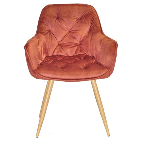 Стілець Onder Mebli CHIC WD Кориця OR-862 Оксамит-2