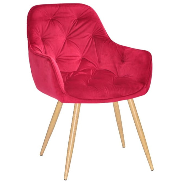 Стул Onder Mebli CHIC WD Красный PH-611 Бархат-0