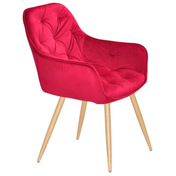 Стул Onder Mebli CHIC WD Красный PH-611 Бархат-1