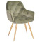 Стілець Onder Mebli CHIC WD Оливковий PHL-401 Оксамит-0-thumb