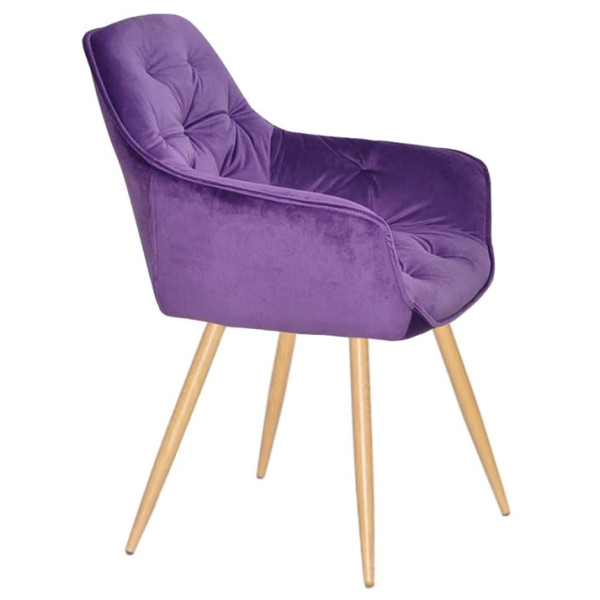 Стілець Onder Mebli CHIC WD Пурпуровий OR-857 Оксамит-1