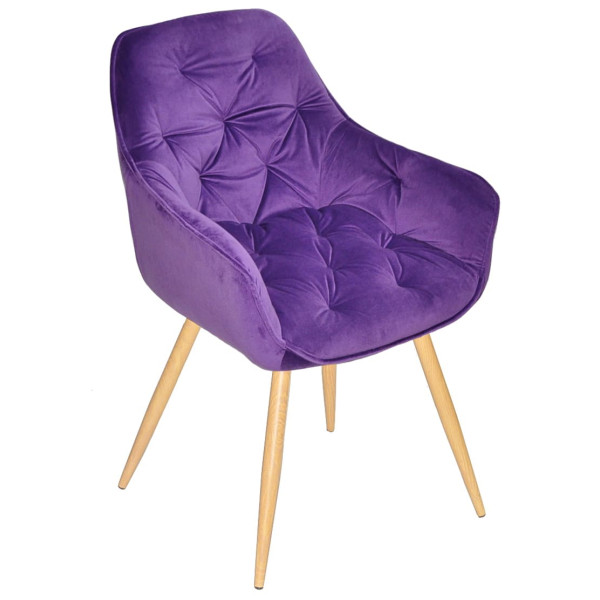 Стілець Onder Mebli CHIC WD Пурпуровий OR-857 Оксамит-3