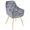Стілець Onder Mebli CHIC WD Сірий PH-601 Оксамит-2-thumb
