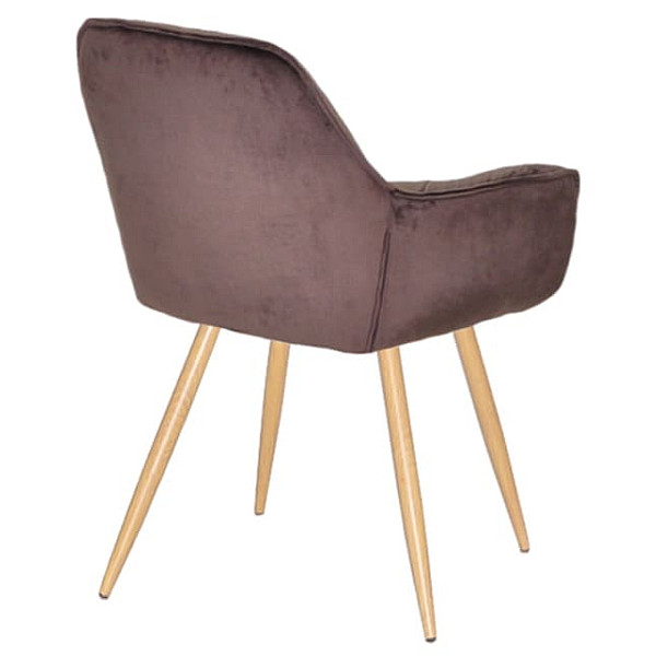 Стілець Onder Mebli CHIC WD Шоколад PH-608 Оксамит-3