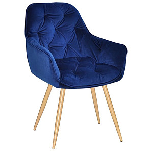 Стілець Onder Mebli CHIC WD Синій PH-607 Оксамит