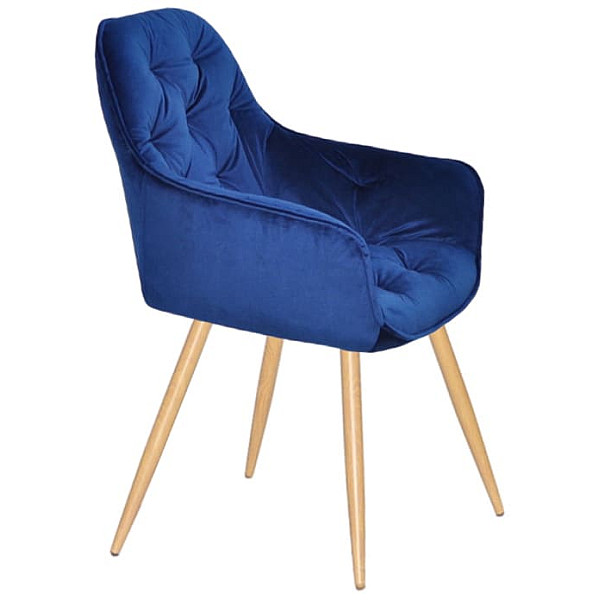 Стілець Onder Mebli CHIC WD Синій PH-607 Оксамит-3