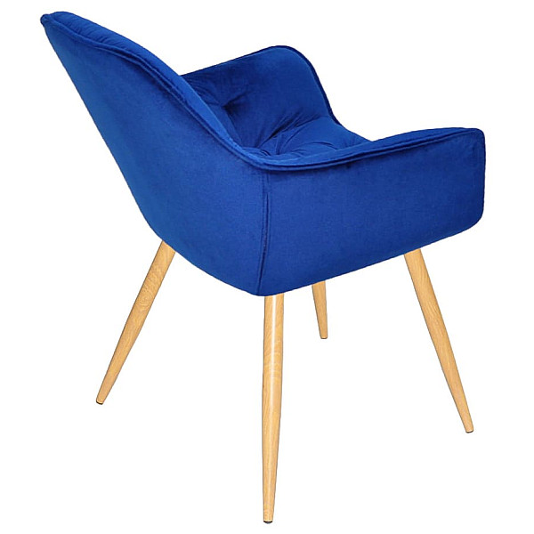 Стілець Onder Mebli CHIC WD Синій PH-607 Оксамит-4