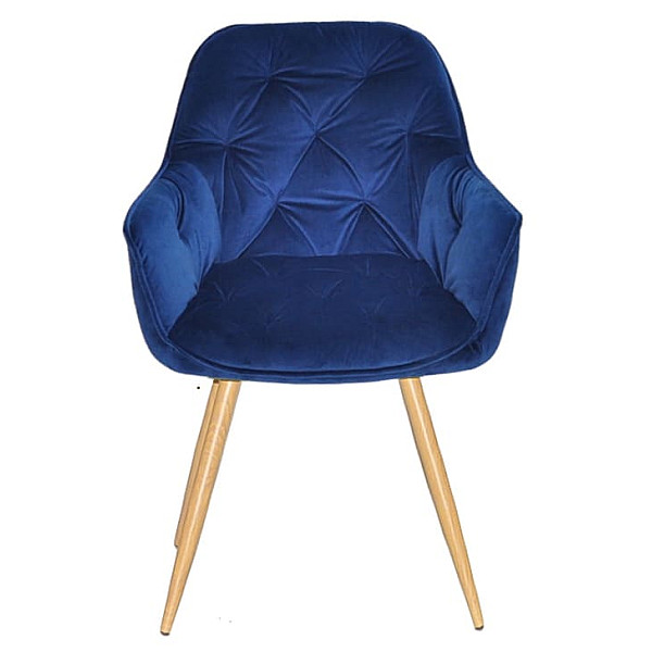 Стілець Onder Mebli CHIC WD Синій PH-607 Оксамит-1