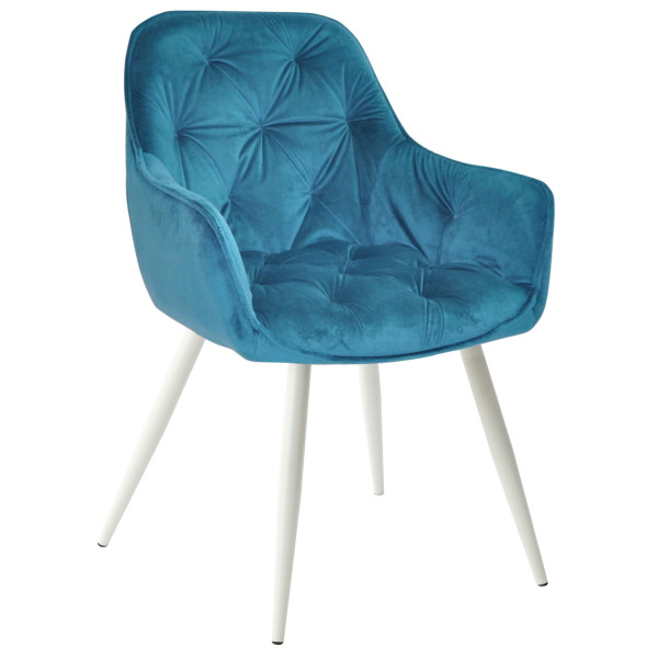 Стул Onder Mebli CHIC WT Бирюза PH-612 Бархат-0