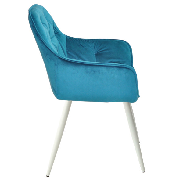 Стул Onder Mebli CHIC WT Бирюза PH-612 Бархат-1