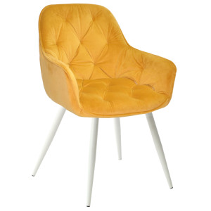 Стул Onder Mebli CHIC WT Желтый PH-605 Бархат