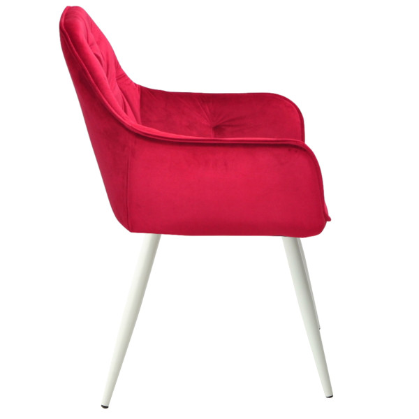 Стул Onder Mebli CHIC WT Красный PH-611 Бархат-1