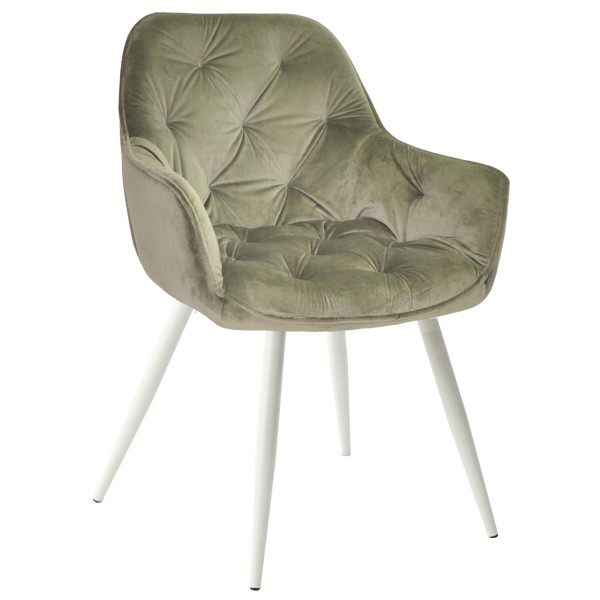 Стілець Onder Mebli CHIC WT Оливковий PHL-401 Оксамит-0