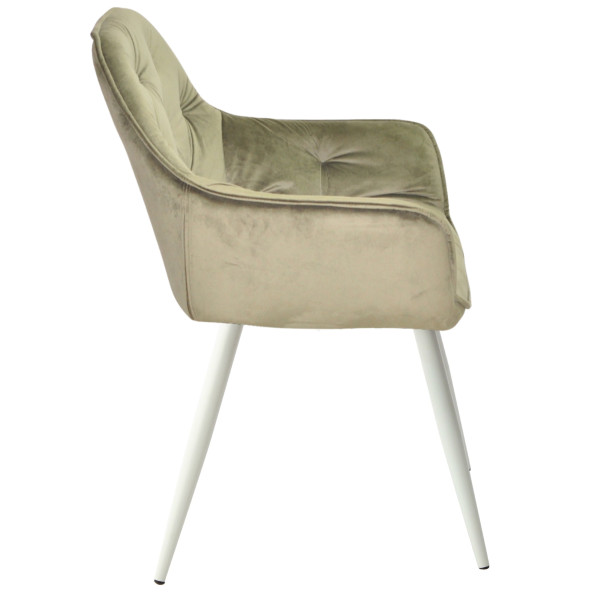 Стілець Onder Mebli CHIC WT Оливковий PHL-401 Оксамит-1