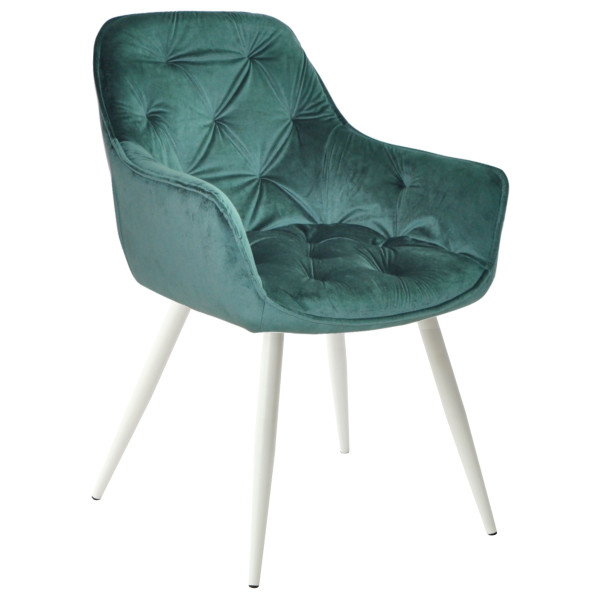 Стілець Onder Mebli CHIC WT Зелений PH-602 Оксамит-0