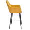 Барний стілець Onder Mebli CHIC BAR 75-BK Жовтий PH-605 Оксамит-2-thumb