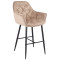 Барний стілець Onder Mebli CHIC BAR 75-BK Бежевий OR-851 Оксамит-0-thumb