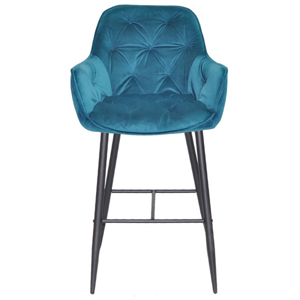 Барный стул Onder Mebli CHIC BAR 75-BK Бирюза PH-612 Бархат-1