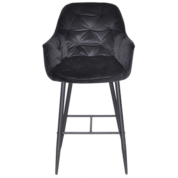 Барный стул Onder Mebli CHIC BAR 75-BK Черный PH-606 Бархат-1