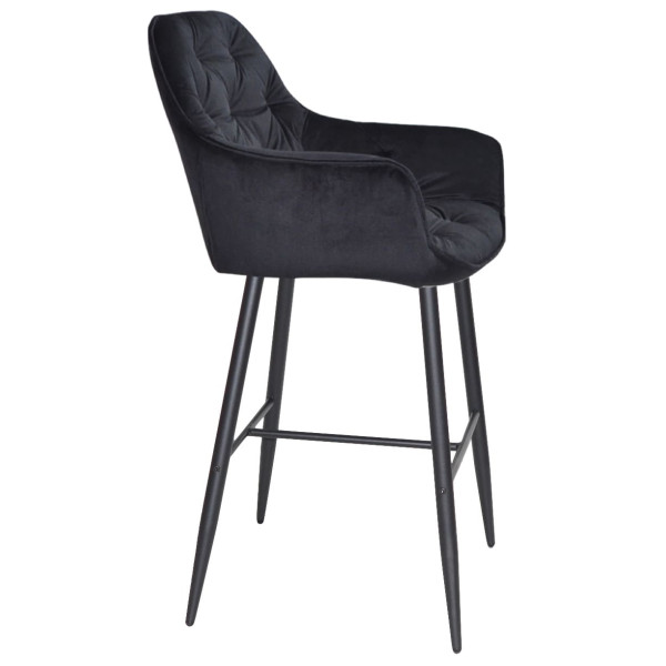 Барный стул Onder Mebli CHIC BAR 75-BK Черный PH-606 Бархат-2