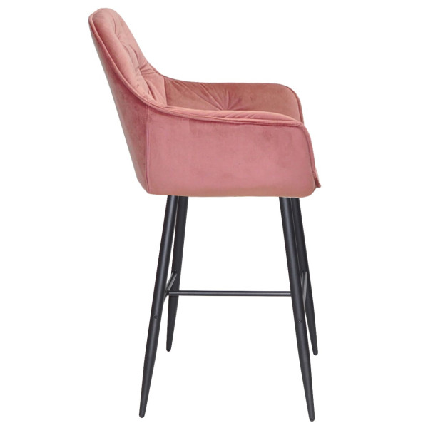 Барний стілець Onder Mebli CHIC BAR 75-BK Фрез PH-603 Оксамит-2