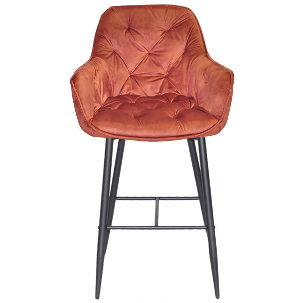 Барный стул Onder Mebli CHIC BAR 75-BK Корица OR-862 Бархат-1