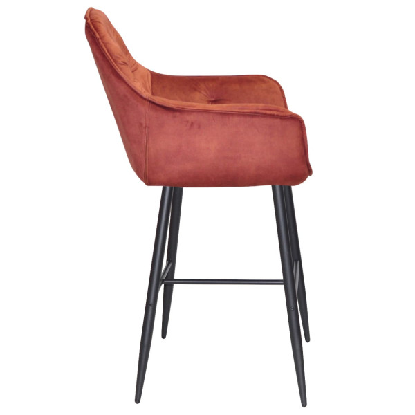 Барный стул Onder Mebli CHIC BAR 75-BK Корица OR-862 Бархат-2