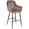 Барний стілець Onder Mebli CHIC BAR 75-BK Коричневий PHL-402 Оксамит-0-thumb