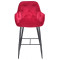 Барный стул Onder Mebli CHIC BAR 75-BK Красный PH-611 Бархат-1-thumb
