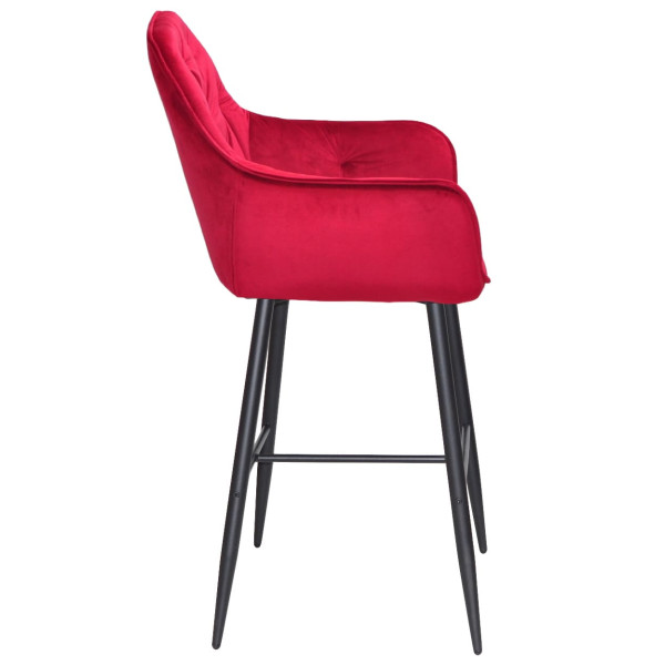 Барный стул Onder Mebli CHIC BAR 75-BK Красный PH-611 Бархат-2