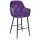 Барный стул Onder Mebli CHIC BAR 75-BK Пурпурный OR-857 Бархат