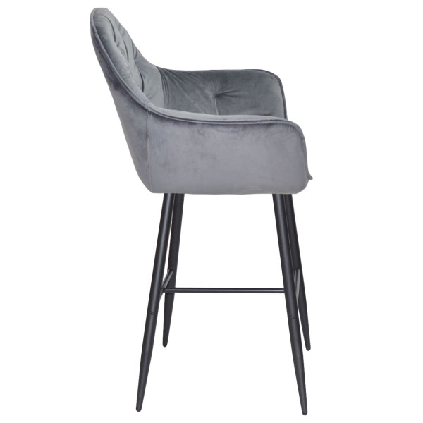 Барный стул Onder Mebli CHIC BAR 75-BK Серый OR-852 Бархат-2