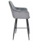Барний стілець Onder Mebli CHIC BAR 75-BK Сірий PH-601 Оксамит-2-thumb