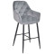 Барний стілець Onder Mebli CHIC BAR 75-BK Сірий PH-601 Оксамит-0-thumb